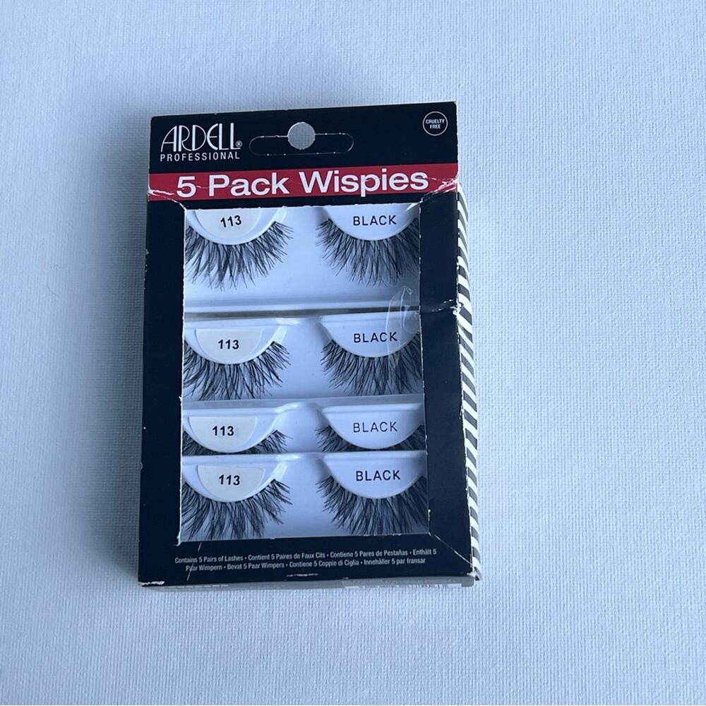 Ardell Professional Makeup Beauty Demi Wispies 5 Pack Reusable Lashes NWT
